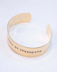 Bracciale Fascia 2cm Bronzo Placato Oro Art. BRA2