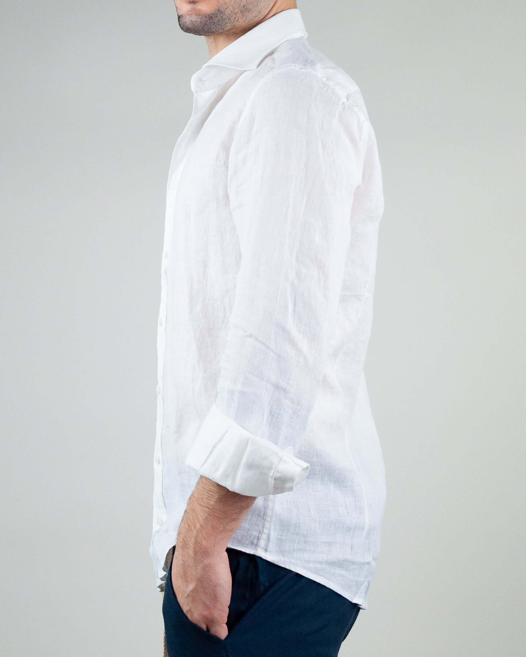 Camicia Bastoncino Lino Art. B050-1