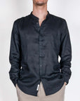Camicia coreana Puro Lino Gianni Lupo Art. GL7620S-S26