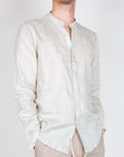 Camicia coreana Puro Lino Gianni Lupo Art. GL7620S-S26