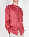 Camicia coreana Puro Lino Gianni Lupo Art. GL7620S-S26