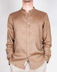 Camicia coreana Puro Lino Gianni Lupo Art. GL7620S-S26