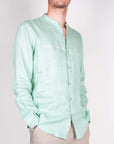 Camicia coreana Puro Lino Gianni Lupo Art. GL7620S-S26