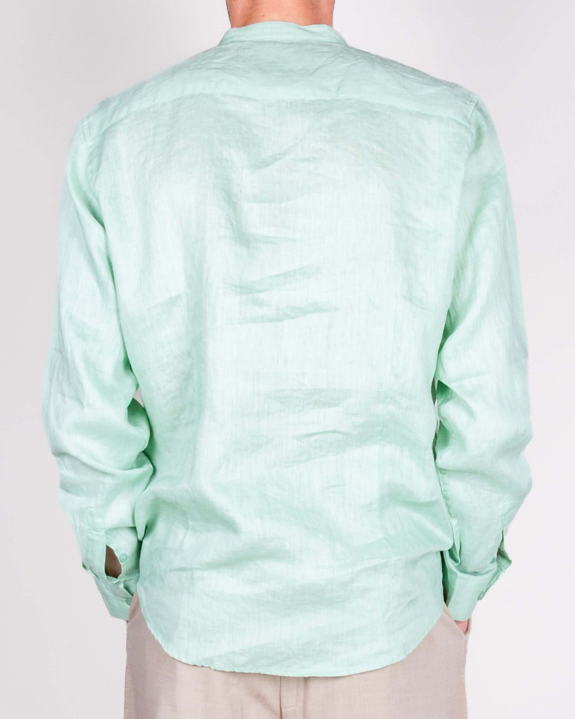 Camicia coreana Puro Lino Gianni Lupo Art. GL7620S-S26