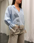 Camicia Riga Pizzo Susy Mix Donna Art. 26180G