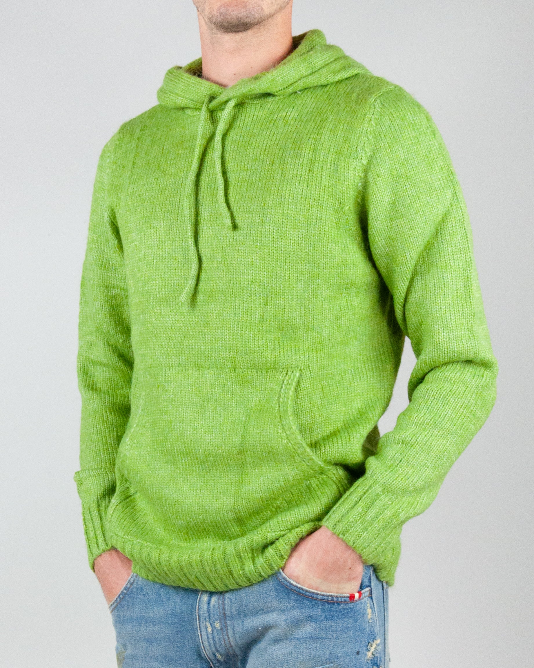 Maglia con cappuccio misto lana Over D Art. OC1F2W5M37
