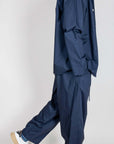 Completo Popeline Imperial - Blu stylish navy outfit featuring casual jacket and pants.