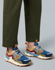 Sneakers Flower Mountain Art. YAMANO 3 MAN - Sneakers in suede e tessuto tecnico Uomo Blu-Verde