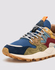 Sneakers Flower Mountain Art. YAMANO 3 MAN - Sneakers in suede e tessuto tecnico Uomo Blu-Verde