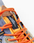 Sneakers Flower Mountain Art. YAMANO 3 MAN - Sneakers in suede e tessuto tecnico Uomo Marrone-Arancio