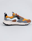 Sneakers Flower Mountain Art. YAMANO 3 MAN - Sneakers in suede e tessuto tecnico Uomo Marrone-Arancio