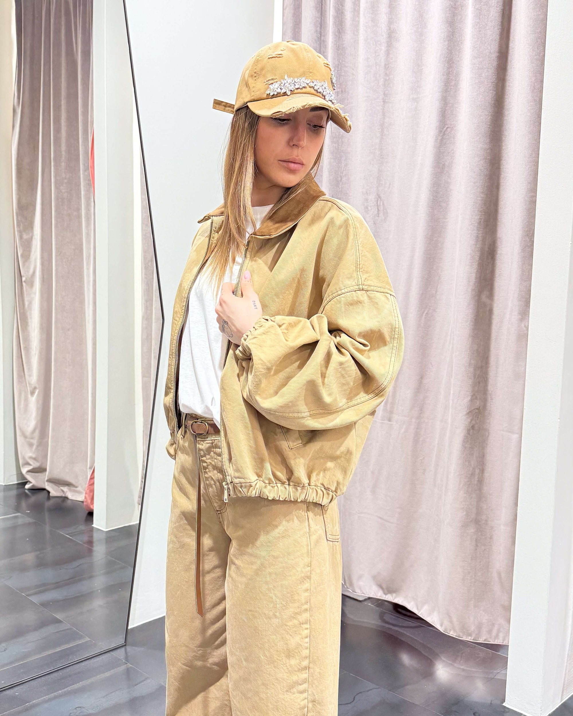 Giubbino Colletto Suede Motel Donna Art. MO1872