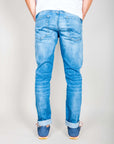 Jeans Jack&Jones Glenn Icon Art. 12148275 worn by a man, showcasing the back design and fit.
