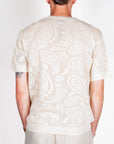 Maglia manica corta Crochet Berna Art. BRN M 261017 vista posteriore su modello maschile.