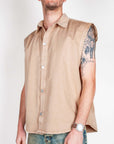 Overshirt smanicata in cotone I'm Brian Art. CA3654