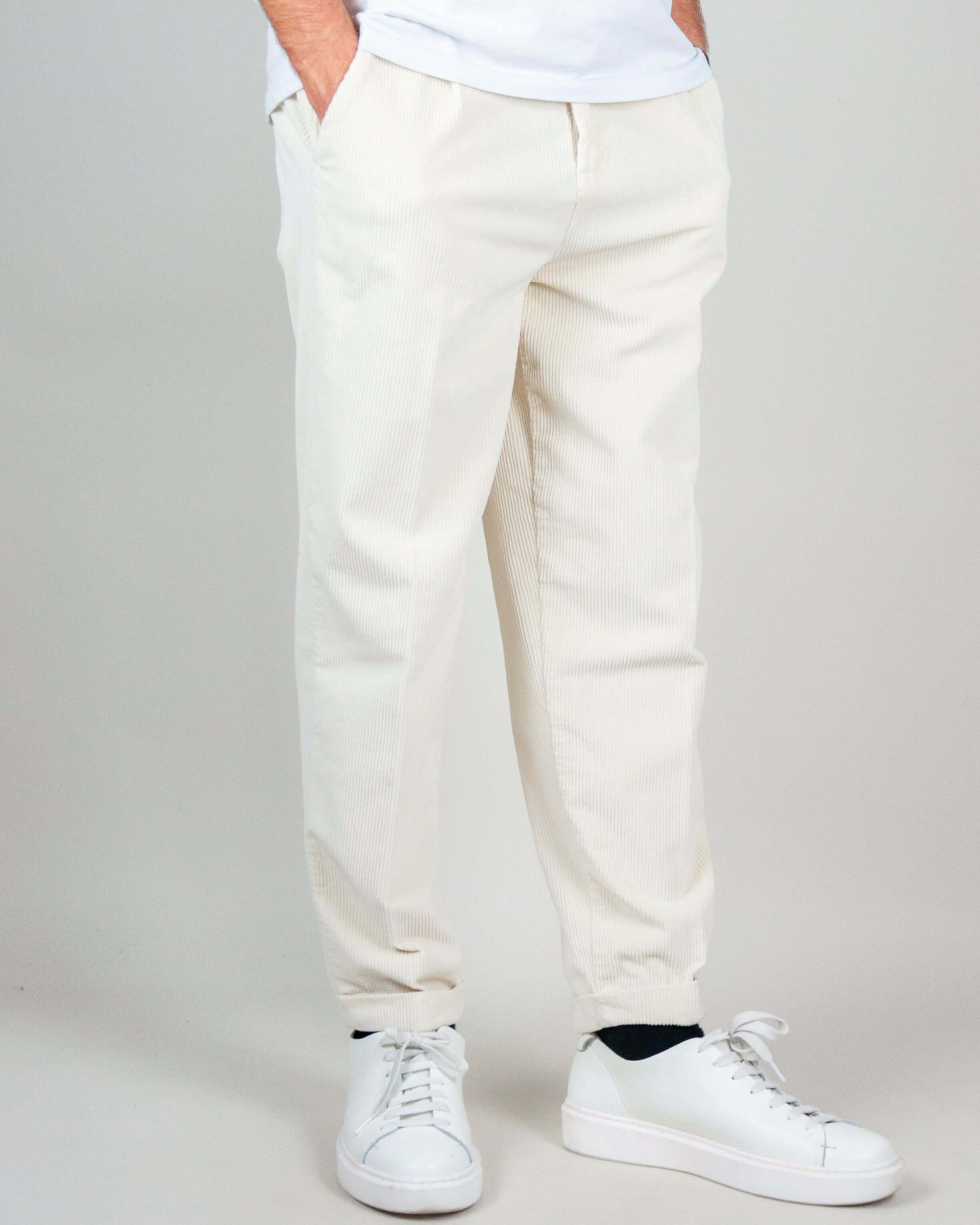 Pantalone Carrot Velluto Gianni Lupo Art. GN21782