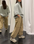 Pantalone Tascone Elastico Fondo Tensionein Donna Art. GB546