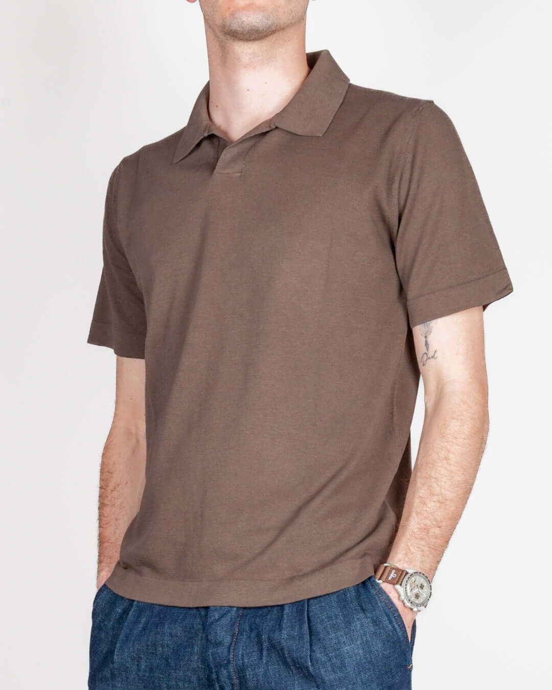 Polo collo derby Retois manica corta puro cotone Art. 1.6111