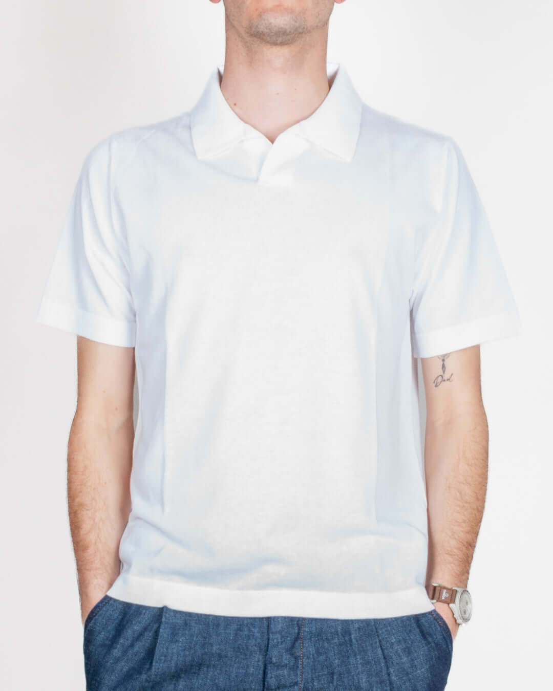 Polo collo derby Retois manica corta puro cotone Art. 1.6111