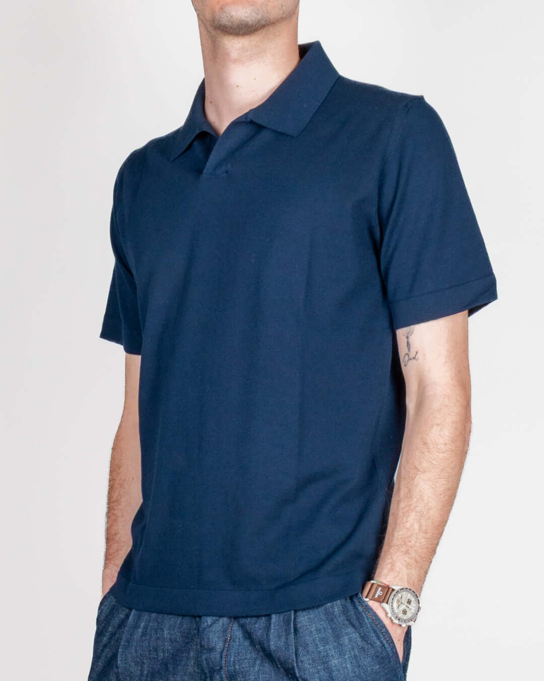 Polo collo derby Retois manica corta puro cotone Art. 1.6111