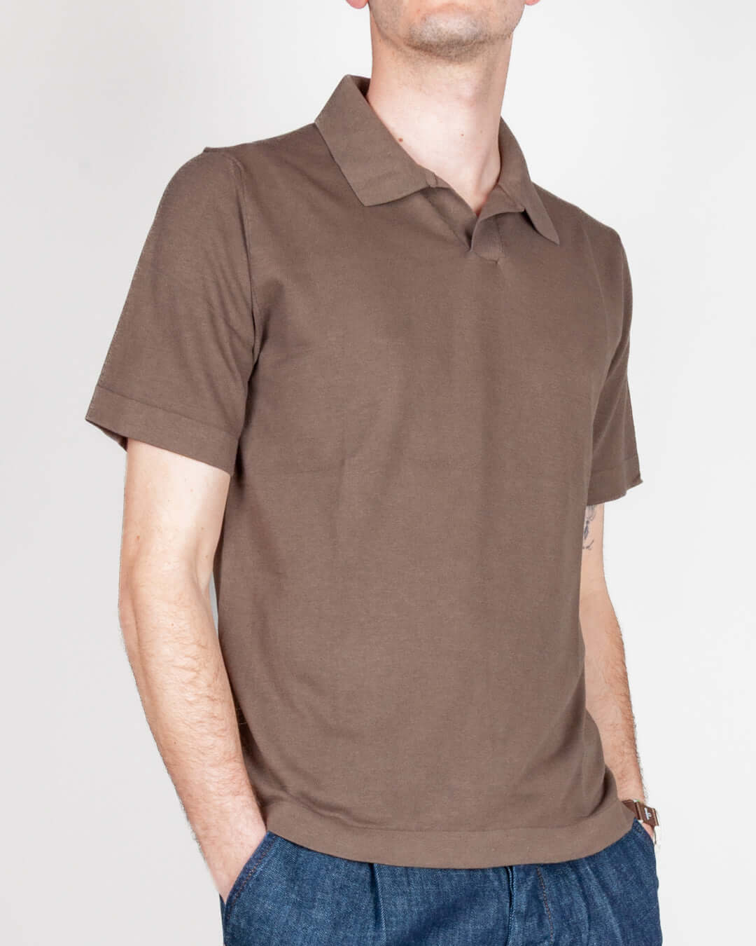 Polo collo derby Retois manica corta puro cotone Art. 1.6111