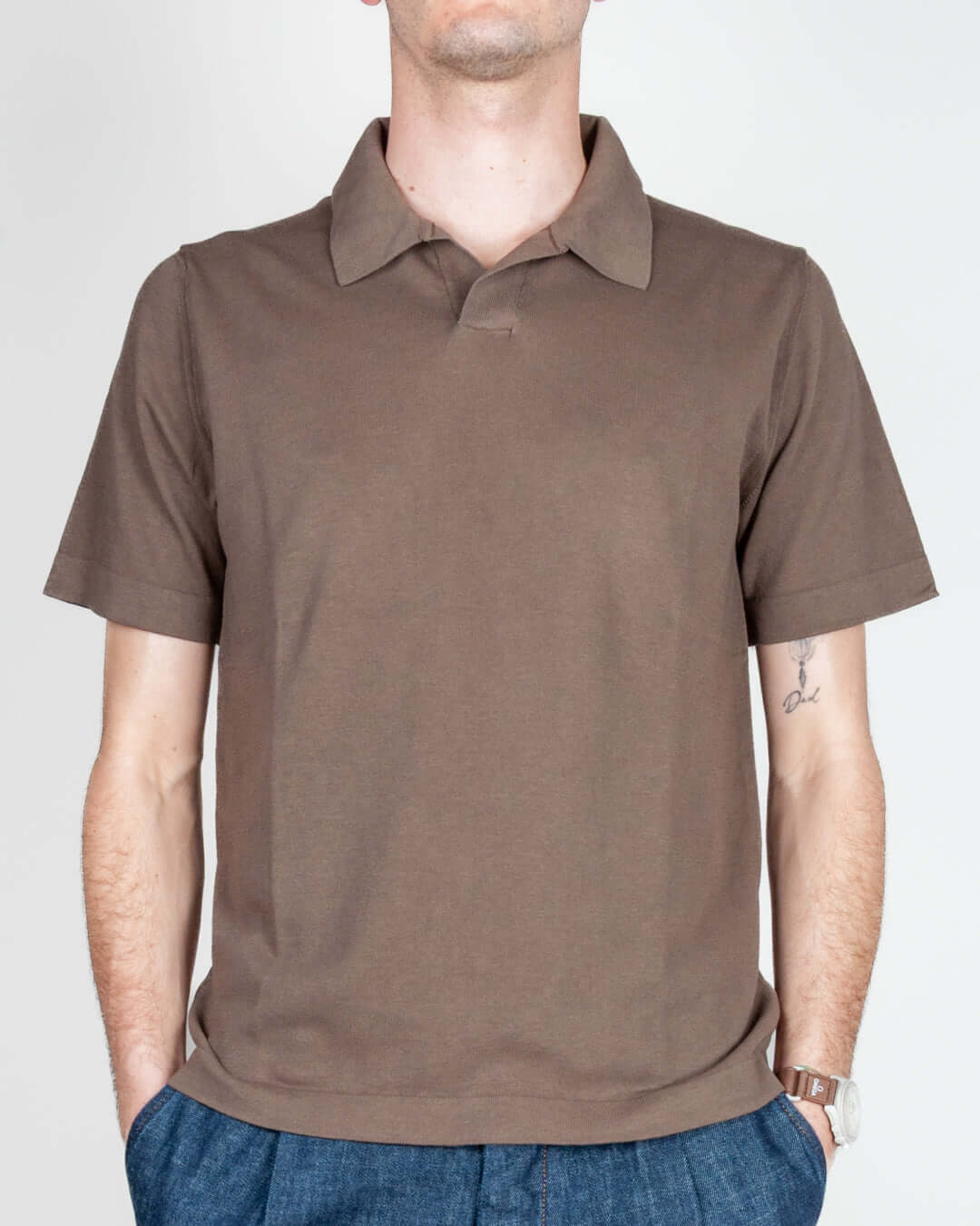 Polo collo derby Retois manica corta puro cotone Art. 1.6111