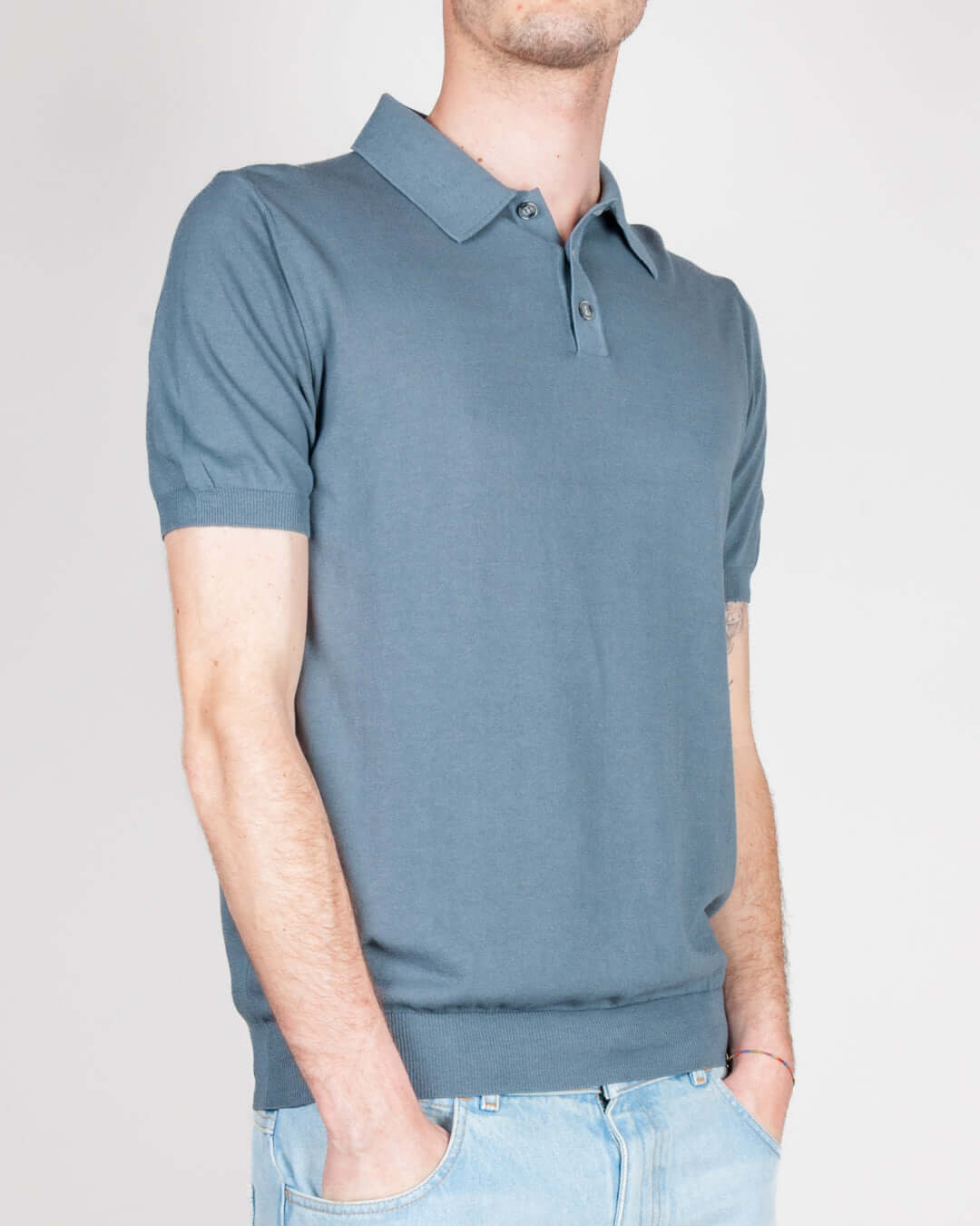 Polo con bottoni Retois manica corta puro cotone Art. 1.2106