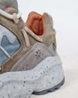 Sneakers Flower Mountain Art. YAMABUSHI - Sneakers in suede e tessuto tecnico Uomo Grigio-Verde Militare