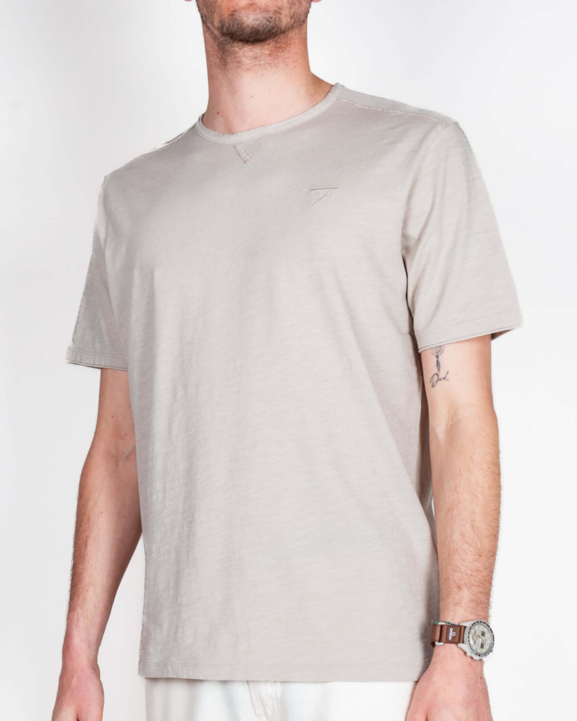 T-shirt cotone fiammato collo taglio vivo Uomo Berna  Art. BERNA M 261049