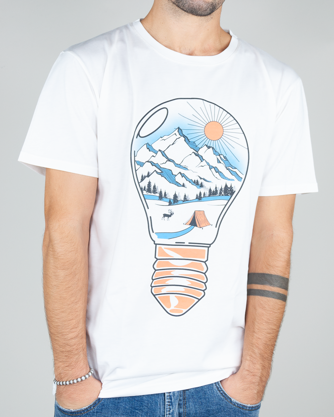 Berna T-shirt Uomo Lampadina Art. M 246336 - 1921 Store