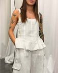 Top Bordo Volant  Donna Tensione in Art. S26TH28
